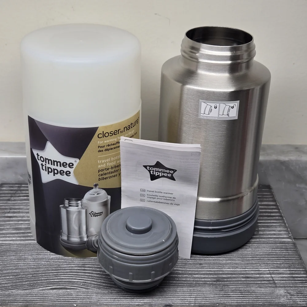 Tommee Tippee Travel Bottle & Food Warmer Thermal Insulated Closer to Nature NEW